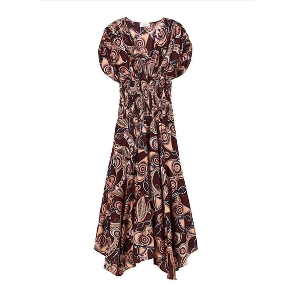 A.L.C. Lucia Dress - Bitter Chocolate MSRP $595 Size 2 - Picture 2 of 12